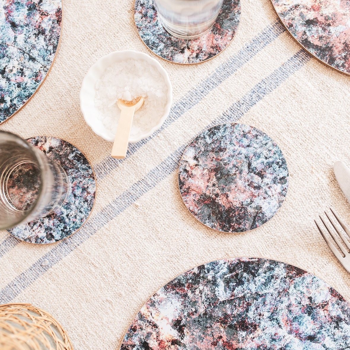 The SeaBreeze Round Coaster