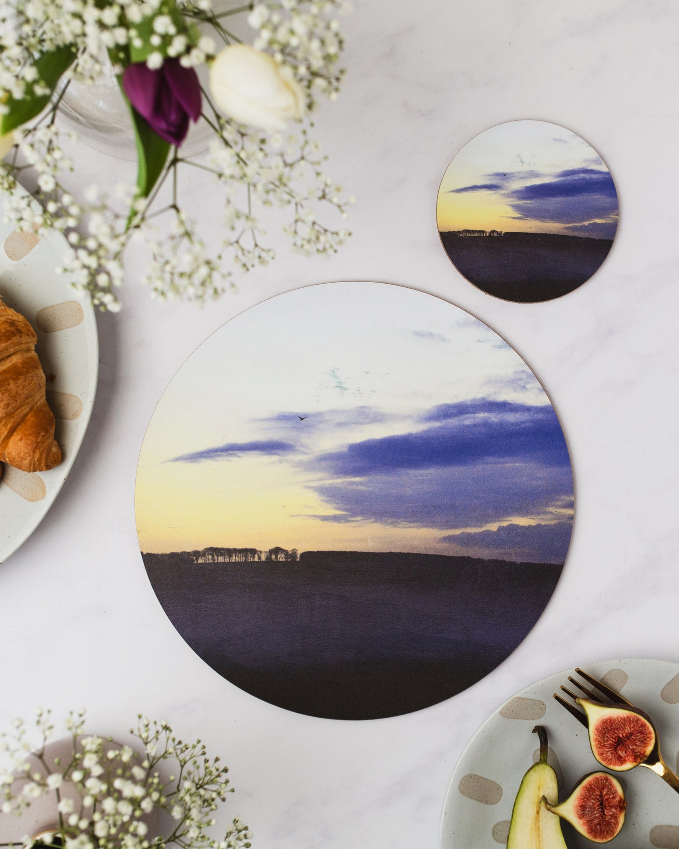 The Serene Round Placemat, set of four, LIMITED EDITION