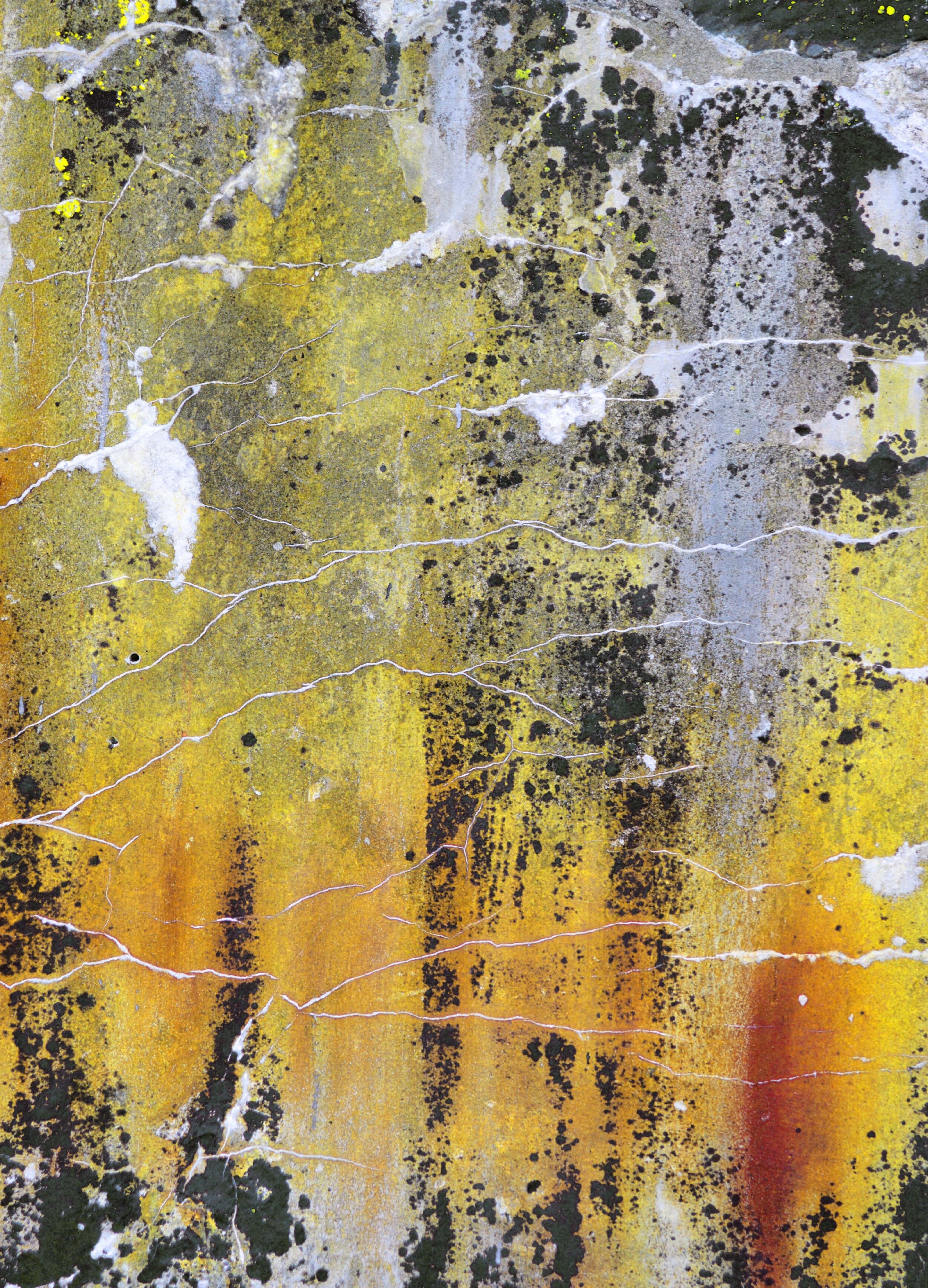 Baked Yellow Ochre with Mixed Grey abstract, wall art print - 'Nomad Texture'
