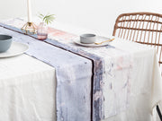 Abstract Textured Cotton Table Runner - 'Aspect Stripe'