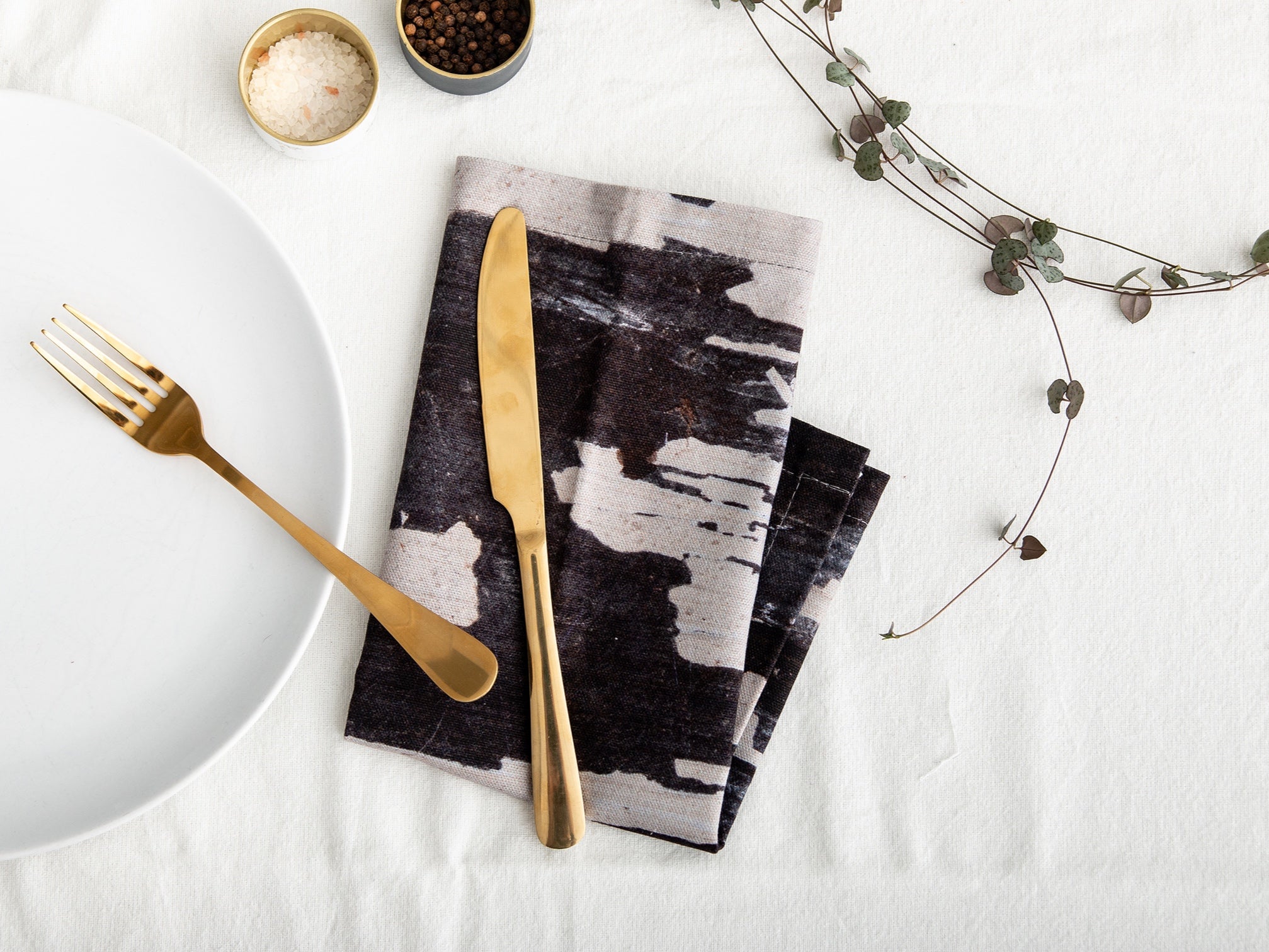 Abstract Textured Cotton Napkin - 'Monochrome' - NK003