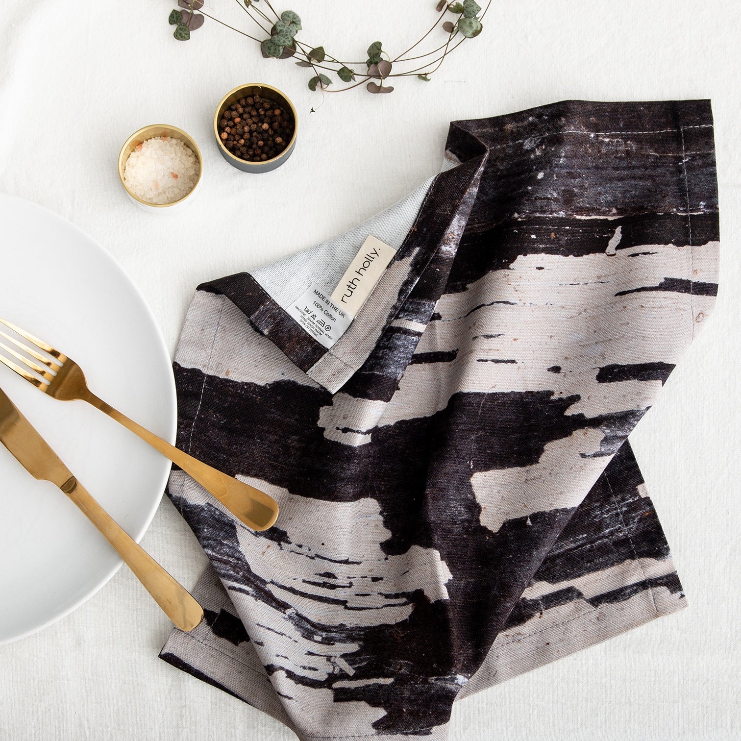 Abstract Textured Cotton Napkin - 'Monochrome' - NK003