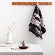 Abstract Textured Cotton Tea Towel - 'Monochrome'