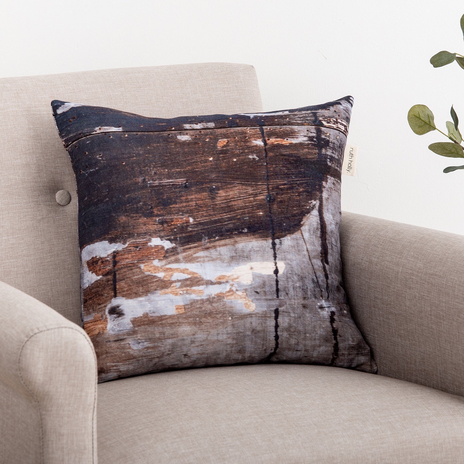 Painted Texture earthy Cushion Cover - 'Wholesome'