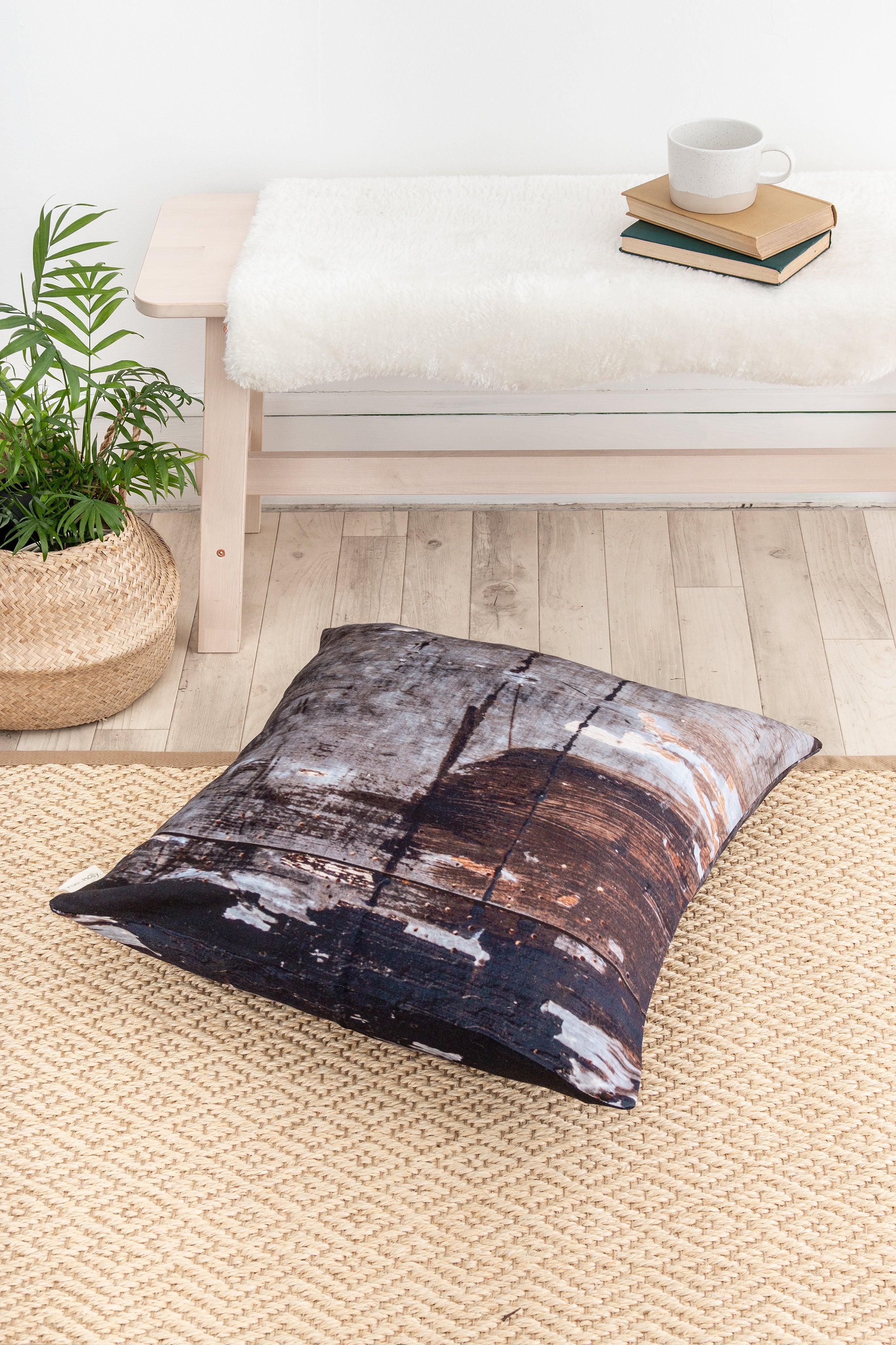 Large Painted Textured Cushion Cover - 'Wholesome'