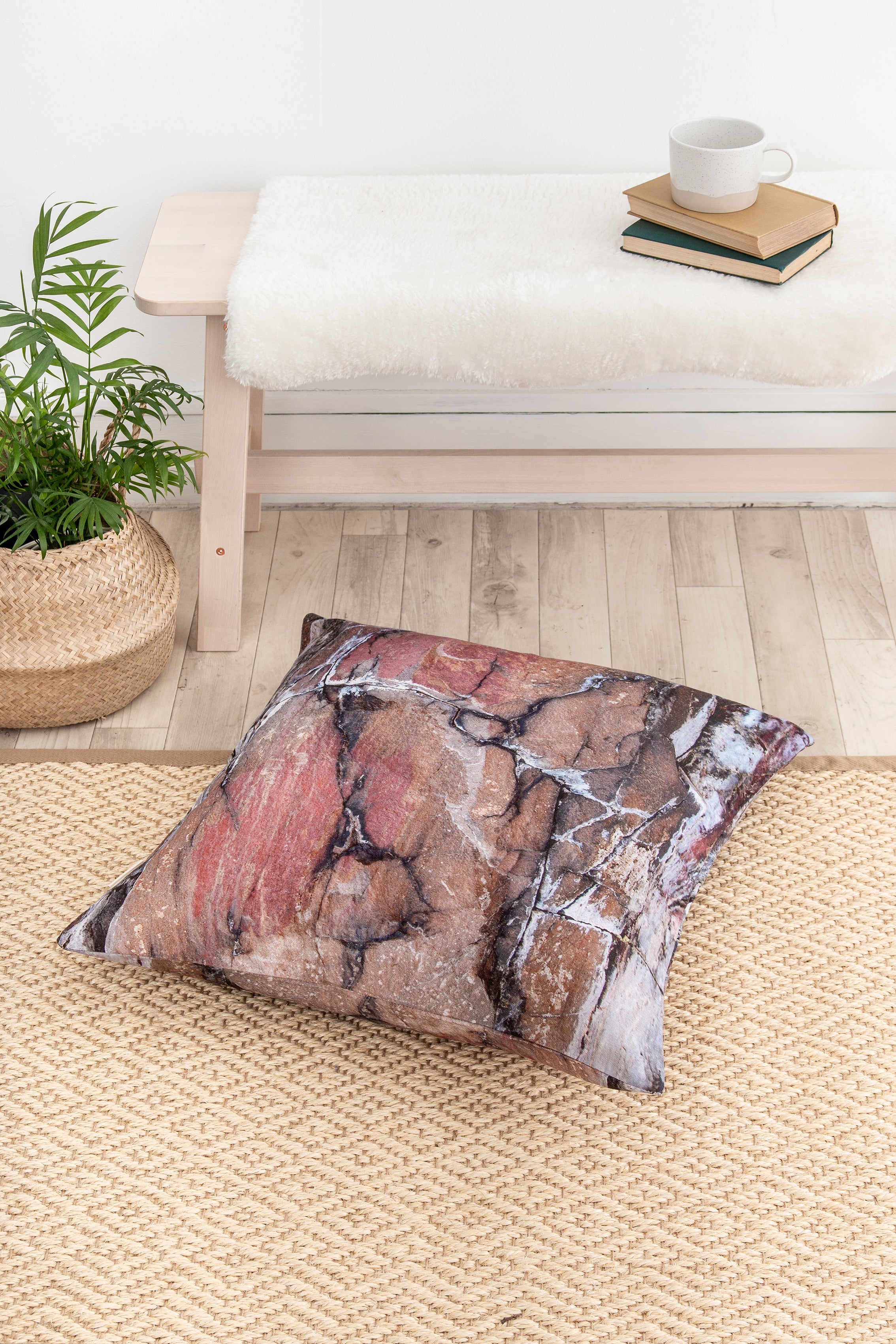 Large, Red Rock Textures Cushion cover - 'Earth'