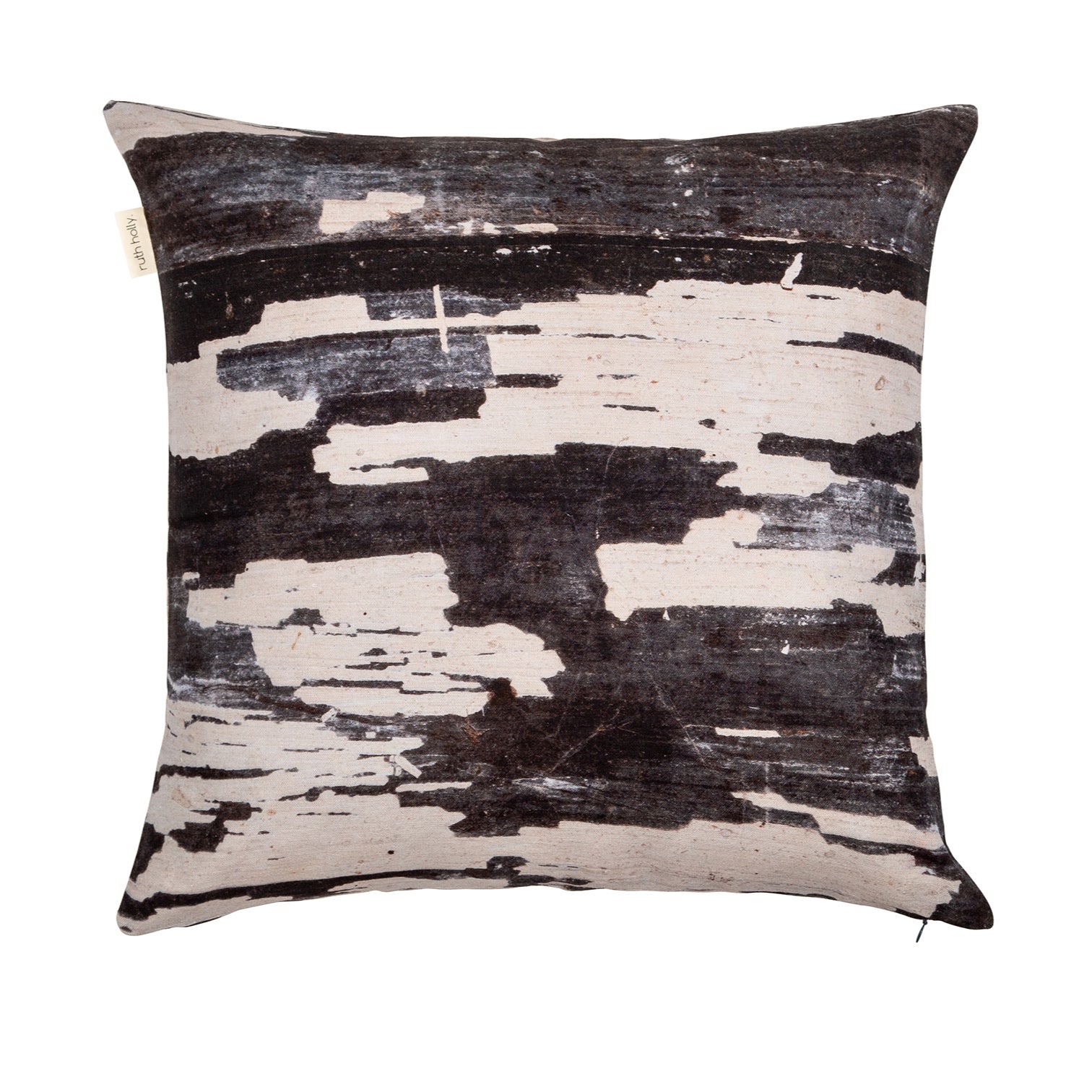 Painted Wood Distressed Texture Cushion Cover - 'Monochrome'