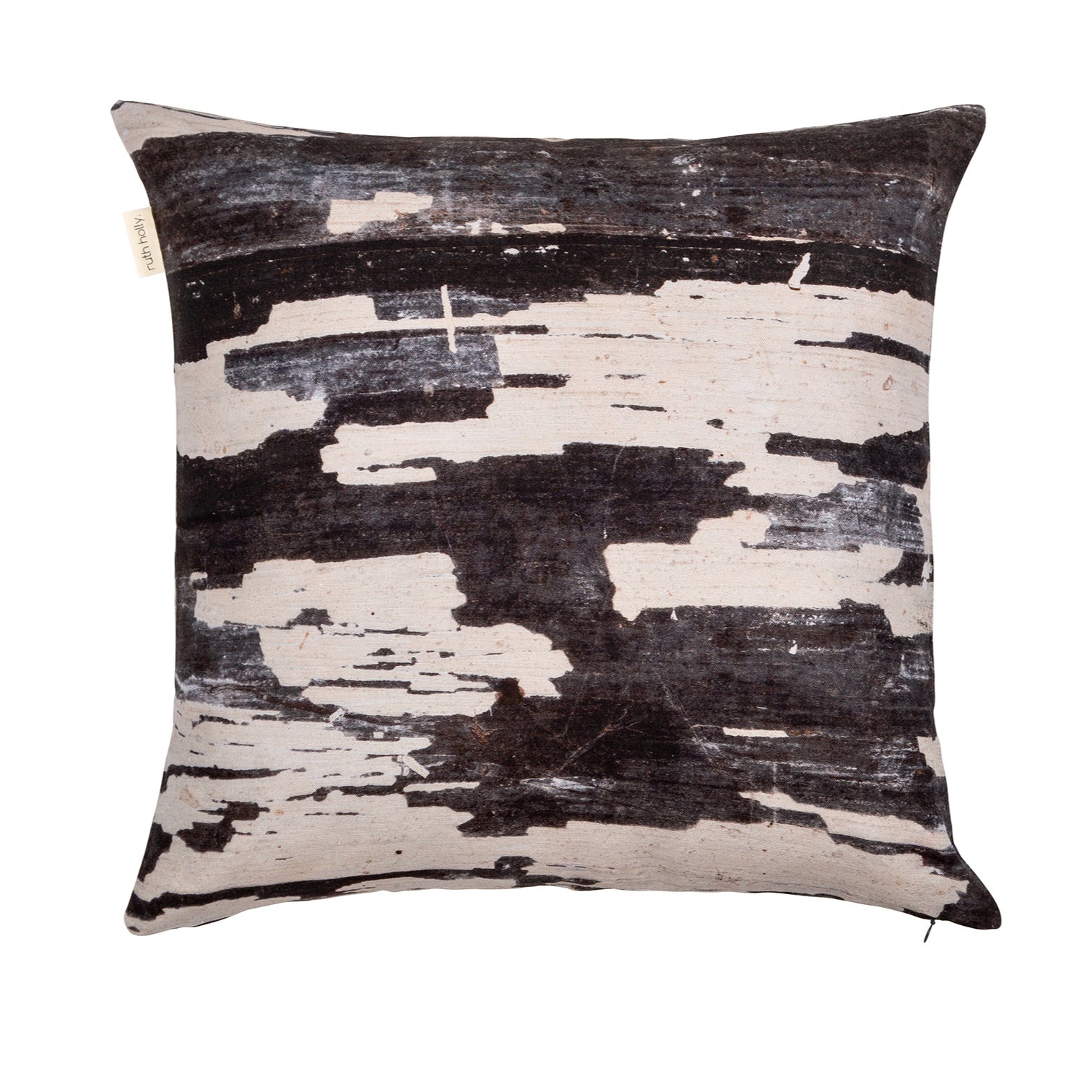 Large, Painted Wood Texture Cushion Cover - 'Monochrome'