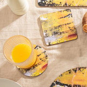 Baked Yellow Ochre Mix, Coaster- 'Nomad Texture'
